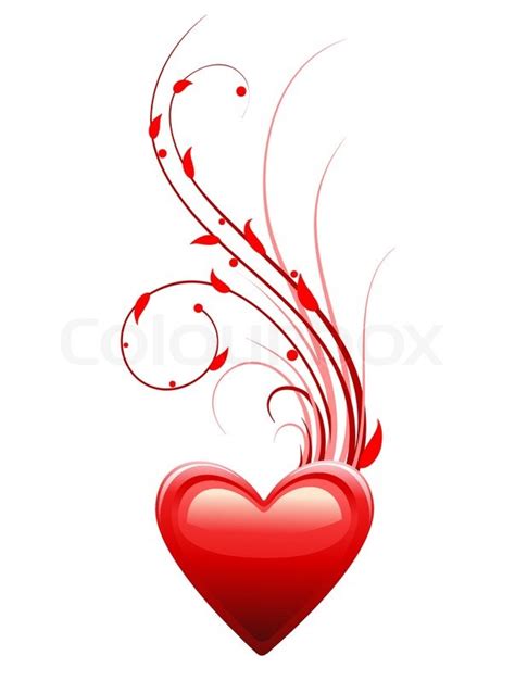 Valentine Day Love Heart Background Stock Vector Colourbox