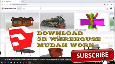 Grafika komputer ps teknik informatika. CARA DOWNLOAD PLUGIN BENDA 3D DI 3D WAREHOUSE - YouTube