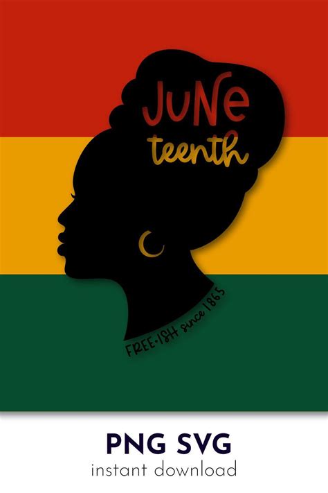 Black Woman Svg Afro Woman Svg Juneteenth Svg Black History Month Art