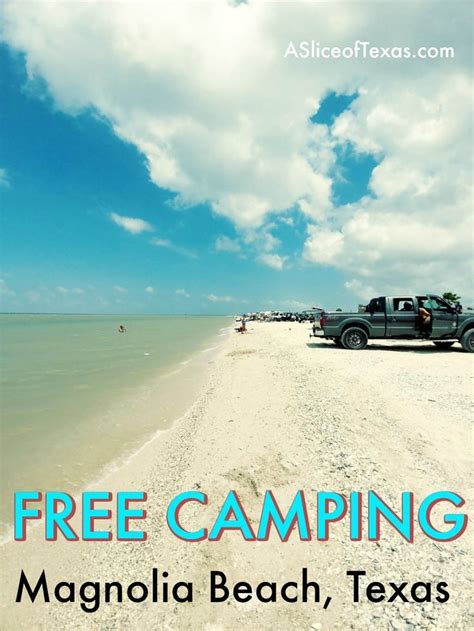 Free Beach Camping In Texas Beach Front Camping Great Area For