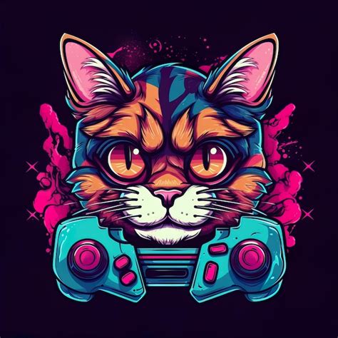 Premium Vector Logo Cat Gaming