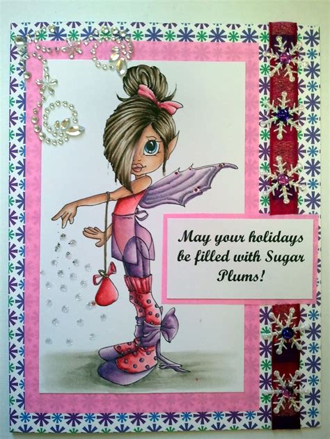 Tilly From Saturated Canary In A Sugar Plum Fairy Themed Christmas Card