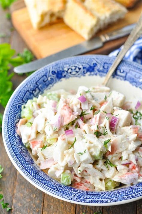 The is a seafood salad i grew up with in europe. Imitation Crab Seafood Salad Recipe - Crab Salad Recipe ...