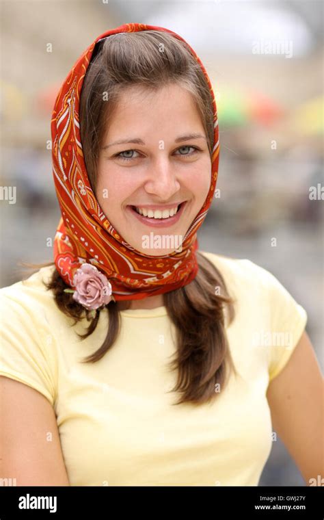 Beautiful Russian Girl Stock Photo Alamy