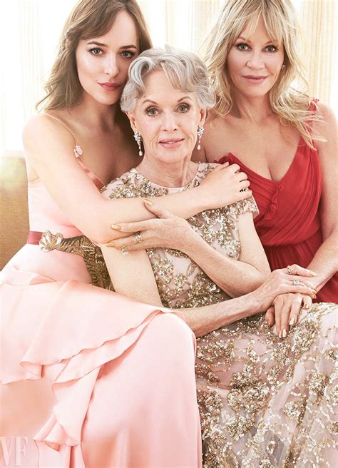 Dakota Johnson Poses With Mom Melanie Griffith And Grandma Tippi Hedren For Stunning Family