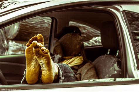 Her Dirty Feet Back In Car By 365feet On Deviantart