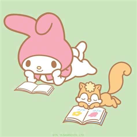 My Melody Reading Melody Hello Kitty My Melody Wallpaper Sanrio