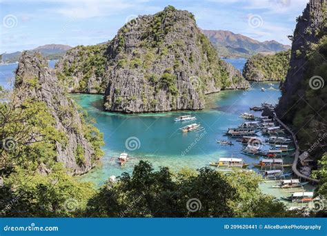 Coron Bay In The Philippines Stock Image Image Of Ocean Lake 209620441