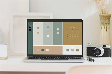 Rustic Boho Desktop Wallpaper Organizer Includes 15 Macbook Etsy