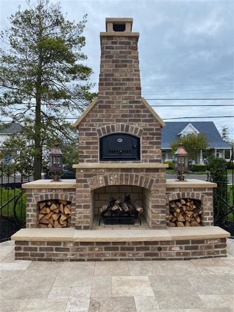 Outdoor Combo Fireplace And Pizza Oven Round Grove Products