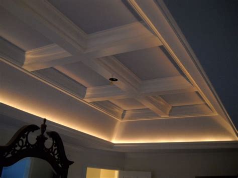 Coffered Ceiling Coffered Ceiling Coffered Tray Ceiling Traditional