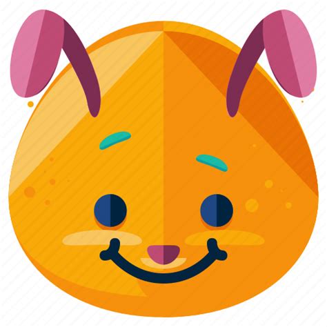 Bunny Emoji Emoticon Emotion Face Rabbit Smiley Icon Download