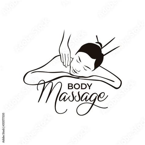 body massage logo vector illustration massage logo vector logo vector illustration