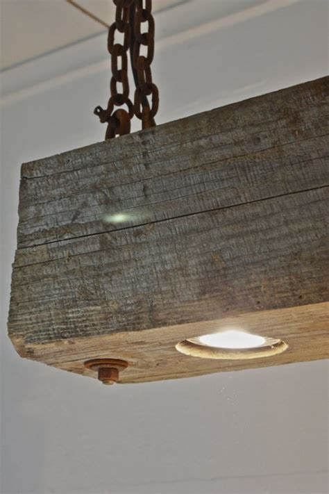 How to make a wood beam ceiling. Rustic Wood Beam Chandelier • Modern & Vintage Lamps • iD ...