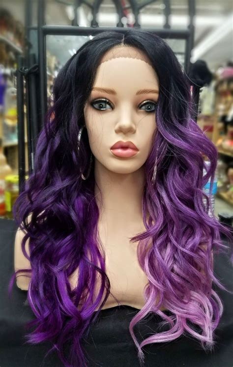 Long Wavy Deep Part Invisible Top Partlace Front Wig Handtied Ombre