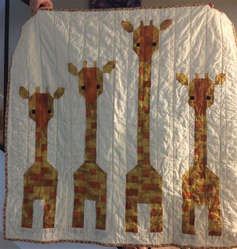 Giraffe Baby Quilt Sew Fresh Quilt Patterns Via