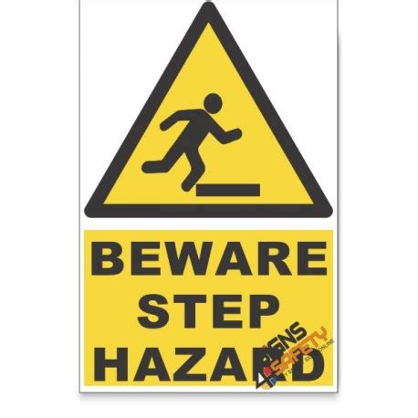 Nosa Sabs Mind The Step Beware Hazard Descriptive Safety Sign Online