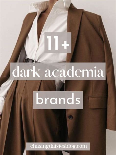 20 Affordable Dark Academia Fashion Brands For Stylish Outfits
