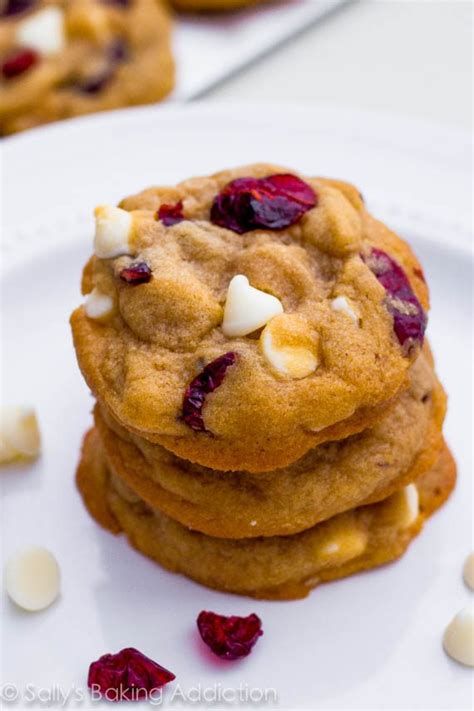soft baked white chocolate chip cranberry cookies sallys baking addiction