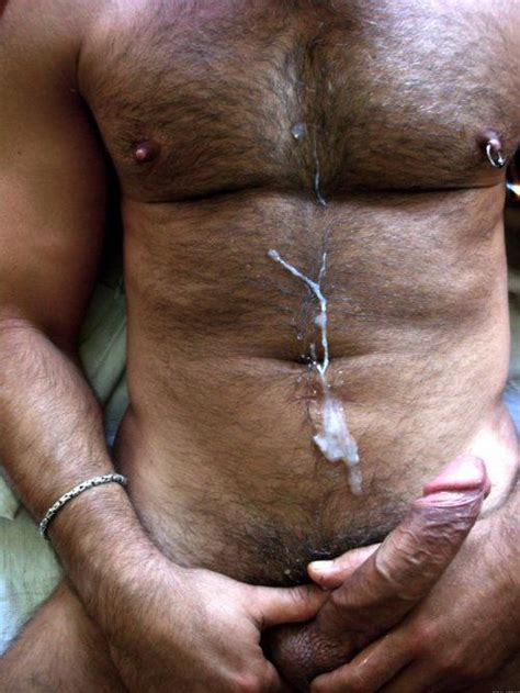 Naked Hairy Chested Men Cumming