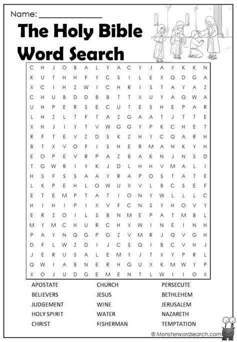 Bible Word Search Puzzles Free Printable Printable Templates