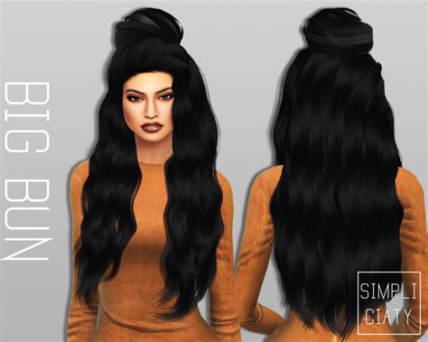 Sims 4 Hairs Simpliciaty 6 Variations Of Buns Hair