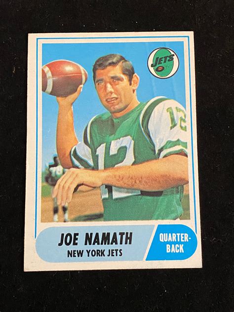 Check spelling or type a new query. Lot - EXMT-NM 1968 Topps Joe Namath #65 Football Card