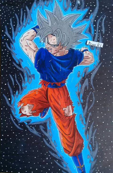 Son Goku Ultra Instinto Dominado L By Jaredsongohan Dibujo De Goku