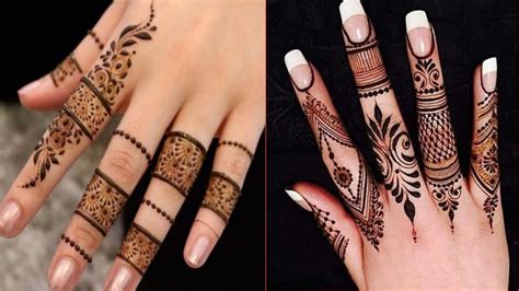 Most Beautiful Stylish Finger Mehndi Design2019finger Tip