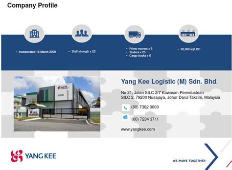 View profile, contact info, product catalog credit report of dnc automation (m) sdn. Yang Kee Logistics (M) Sdn Bhd Company Profile and Jobs | WOBB