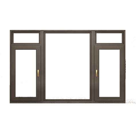 Aluminum Alloy Frame Unbreakable Glass Casement Swing Out Window With