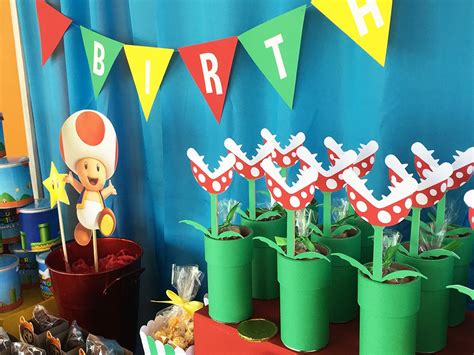 Mario Bros Fiesta De Cumpleaños De Mario Decoracion De Mario Bros