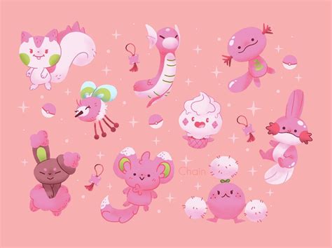 Some Of The Cutest Pink Shiny Pokemon Fanart By Me Rpokemon