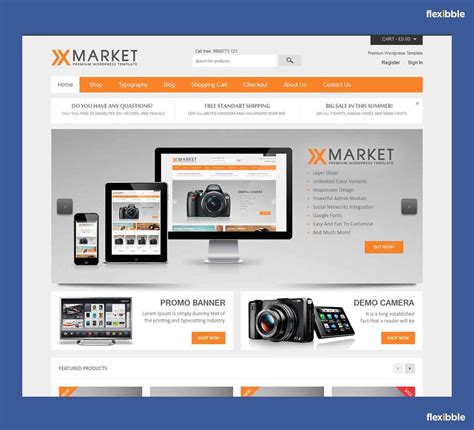XMarket - Responsive #WordPress E-Commerce Theme | Best wordpress themes, Wordpress, Wordpress theme