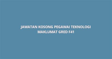 Dalam peperiksaan untuk jawatan pegawai pendaftaran kp41, calon perlu duduki peperiksaan online yang mengandungi 2 seksyen iaitu pengetahuan am dan juga kefahaman bahasa inggeris. Pegawai Teknologi Maklumat Gred F41 - Contoh Soalan ...