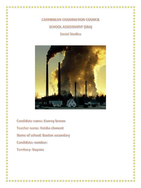 Social Studies Sbadocx Air Pollution Pollution