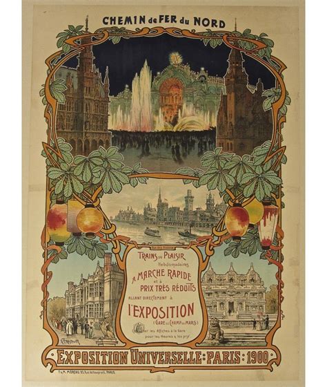Exposition Universelle Paris 1900 Original Poster Barcelona