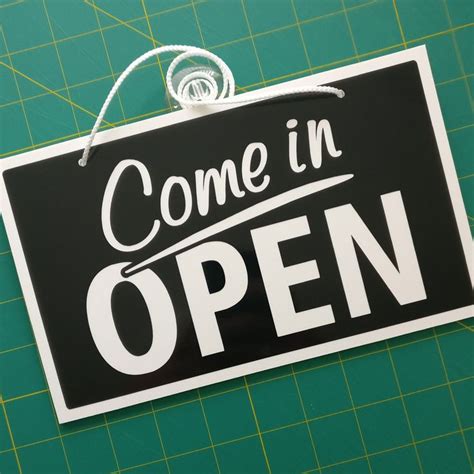 Come In Open Sorry Closed 3mm Rigid 140mm X 230mm Sign Shop Etsy Uk