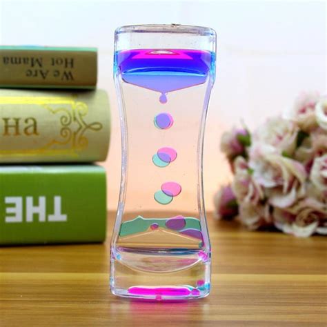 Oil Liquid Hourglass Floating Bubble Motion Timer Sensory Toys Gadget