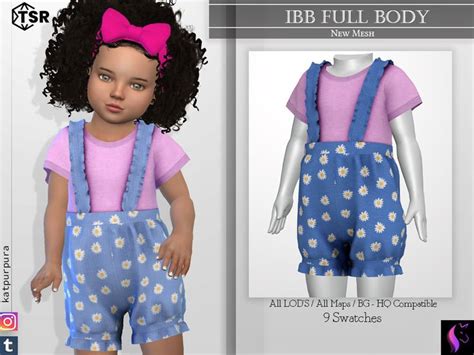 The Doll Is Wearing Overalls And A Pink T Shirt With Flowers On It