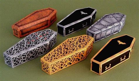 Miniature Coffins Free Printable And Instructions Halloween Coffin