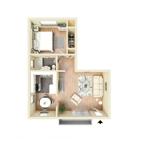 Studio, one bedroom & two bedroom apartment homes. Information about "1 Bedroom Floor Plan.jpg" on parkside ...