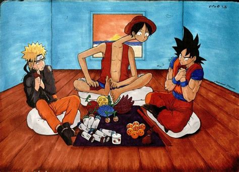 Resultado De Imagen Para Naruto Goku Ichigo Luffy Fusion All Anime