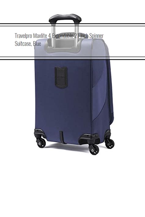 Travelpro Maxlite 4 Expandable 21 Inch Spinner Suitcase, Blue #bag | Spinner suitcase, Travelpro ...