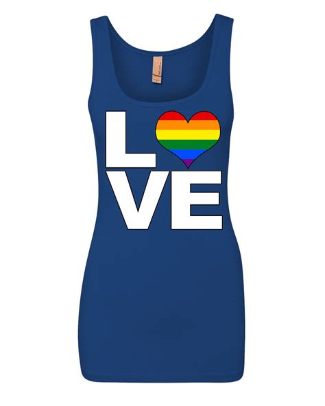 Make Love Gay Pride Lgbtq Rainbow Tank Top Equal Rights Tolerance Ebay