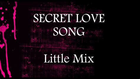 secret love song little mix lower key karaoke 3 youtube