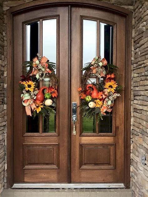 60 Inspiring Handcrafted Fall Wreath Ideas For Front Door