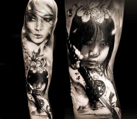 Japanese Girl Tattoo By Michael Taguet Photo 21073