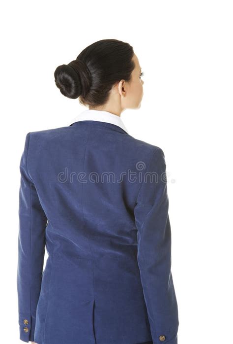 Businesswoman Back View Stock Image Image Of Portrait 46298497