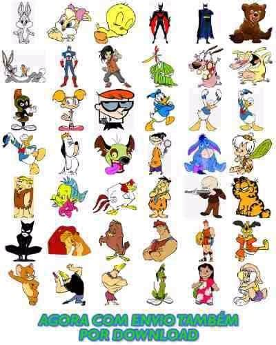 Vetores Personagens De Tv Desenhos Animados E Cartoons R 799 Em